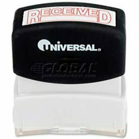 UNIVERSAL Universal Message Stamp, RECEIVED, Pre-Inked/Re-Inkable, Red UNV10067***